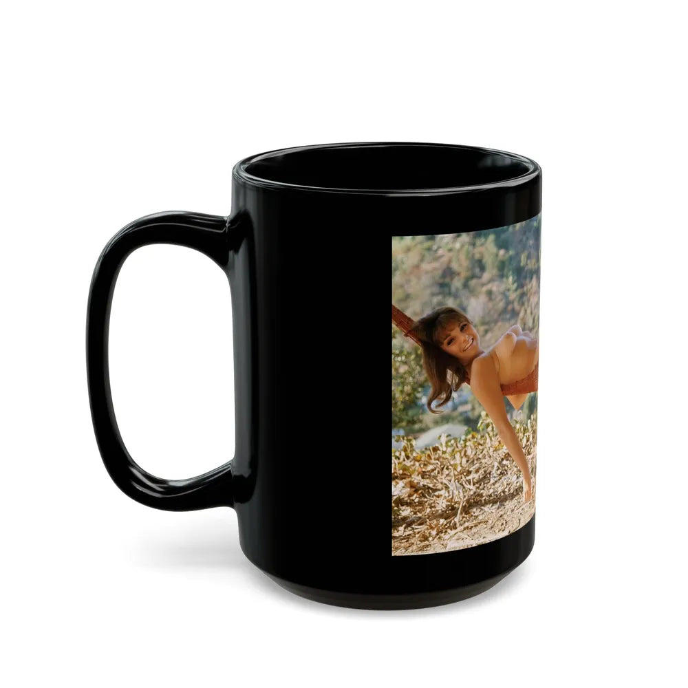 Victoria Vetri #68 (Vintage Female Icon) Black Coffee Mug-Go Mug Yourself