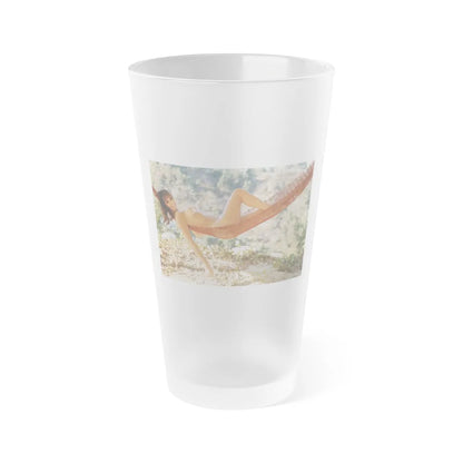 Victoria Vetri #68 (Vintage Female Icon) Frosted Pint Glass 16oz-16oz-Frosted-Go Mug Yourself