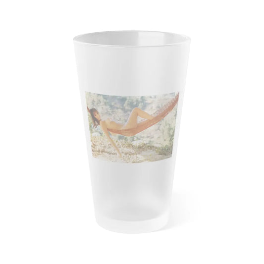 Victoria Vetri #68 (Vintage Female Icon) Frosted Pint Glass 16oz-16oz-Frosted-Go Mug Yourself