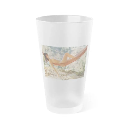 Victoria Vetri #68 (Vintage Female Icon) Frosted Pint Glass 16oz 16oz Frosted - Go Mug Yourself