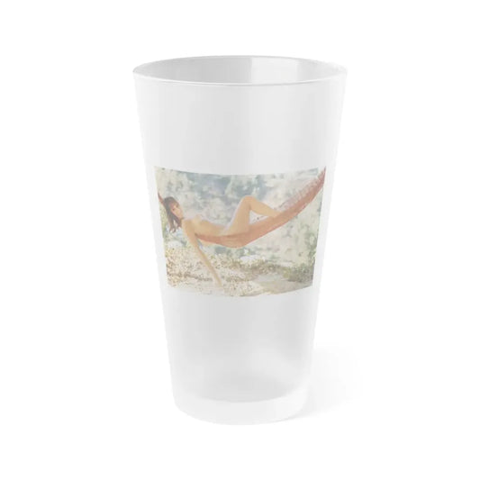 Victoria Vetri #68 (Vintage Female Icon) Frosted Pint Glass 16oz 16oz Frosted - Go Mug Yourself