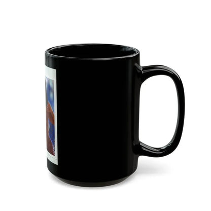Victoria Vetri #69 - Topless (Vintage Female Icon) Black Coffee Mug - Go Mug Yourself