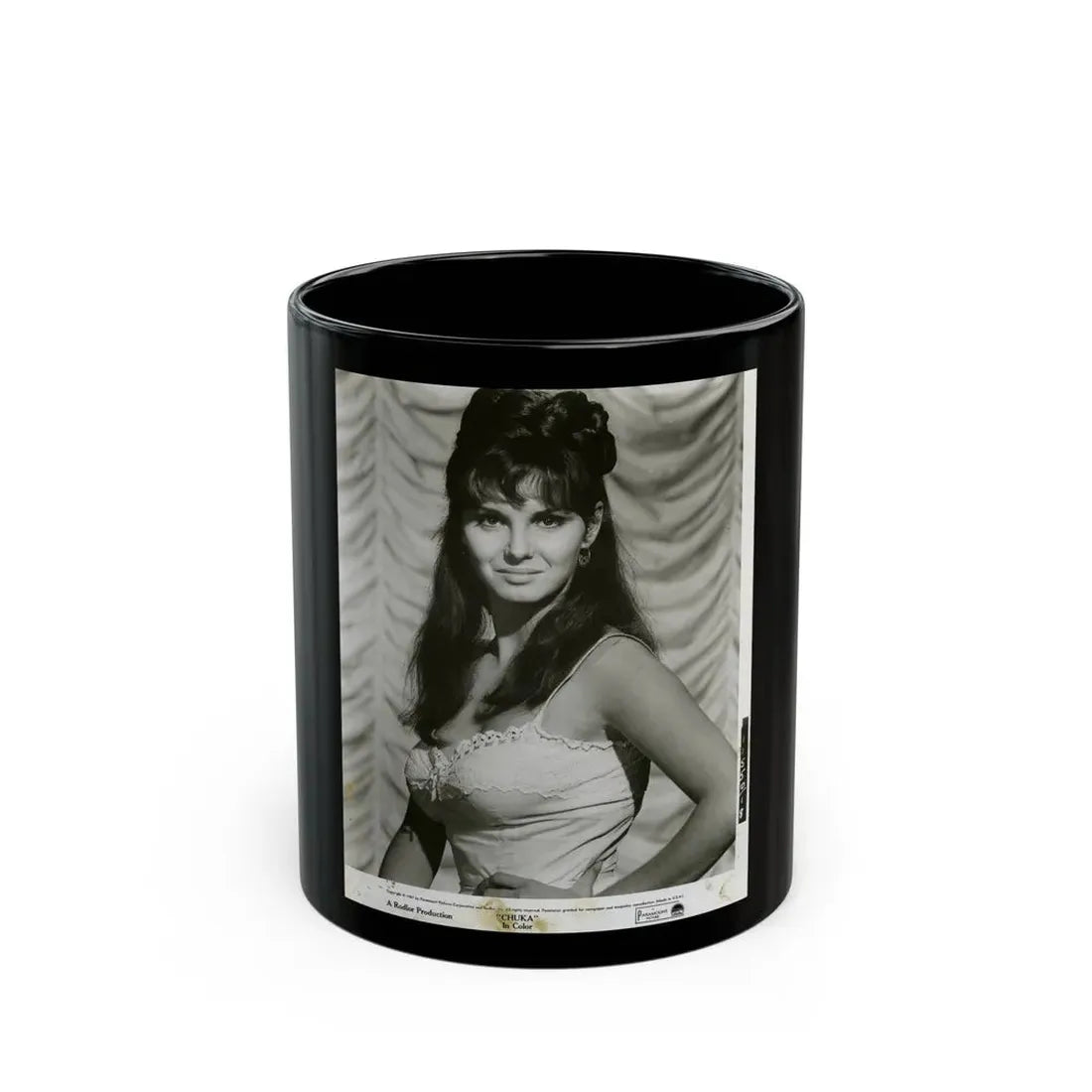 Victoria Vetri #71 (Vintage Female Icon) Black Coffee Mug 11oz - Go Mug Yourself