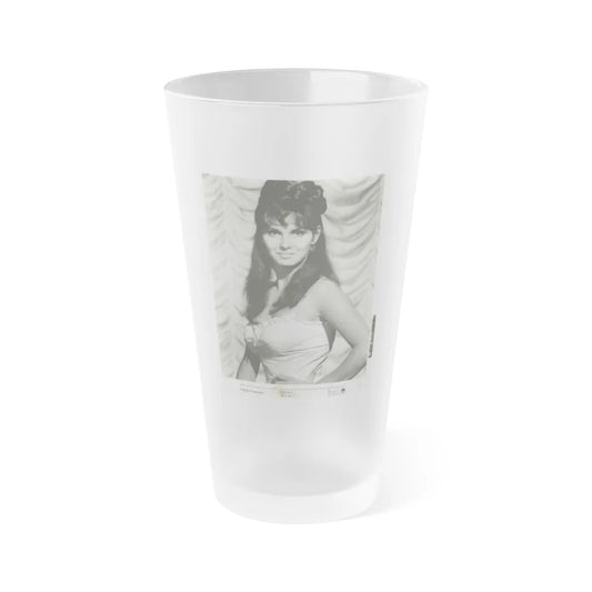 Victoria Vetri #71 (Vintage Female Icon) Frosted Pint Glass 16oz-16oz-Frosted-Go Mug Yourself