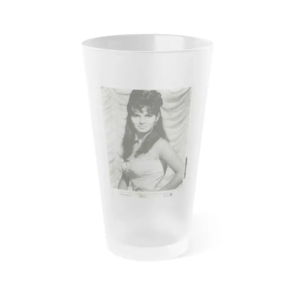 Victoria Vetri #71 (Vintage Female Icon) Frosted Pint Glass 16oz 16oz Frosted - Go Mug Yourself