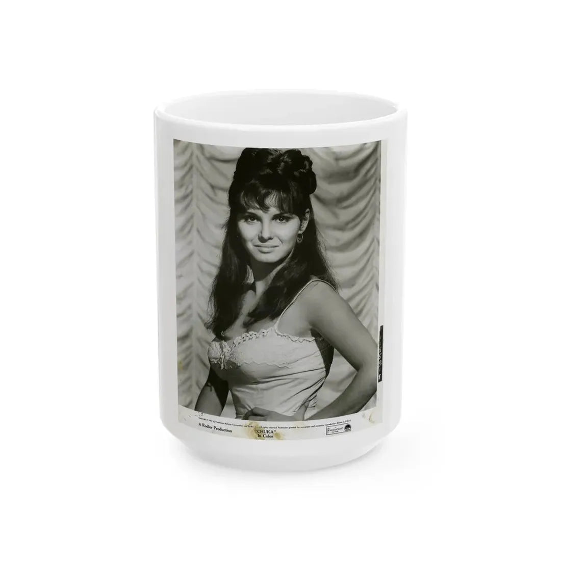 Victoria Vetri #71 (Vintage Female Icon) White Coffee Mug 15oz - Go Mug Yourself