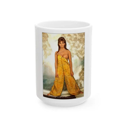 Victoria Vetri #75 (Vintage Female Icon) White Coffee Mug 15oz - Go Mug Yourself