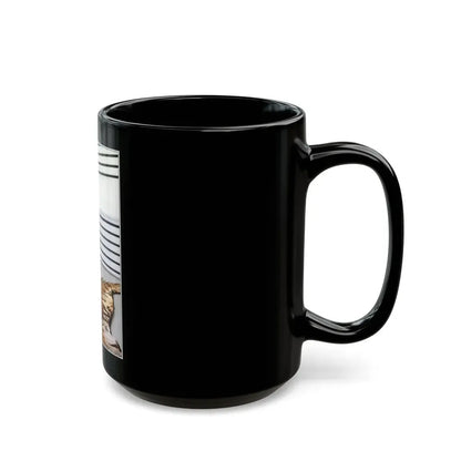 Victoria Vetri #76 - Nude (Vintage Female Icon) Black Coffee Mug - Go Mug Yourself
