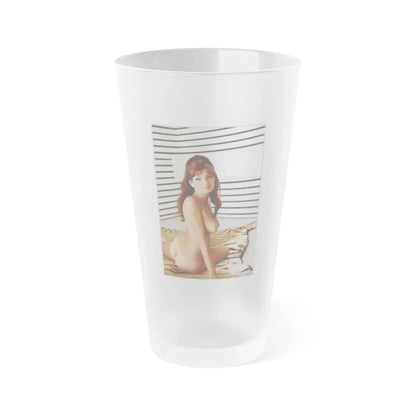 Victoria Vetri #76 - Nude (Vintage Female Icon) Frosted Pint Glass 16oz 16oz Frosted - Go Mug Yourself