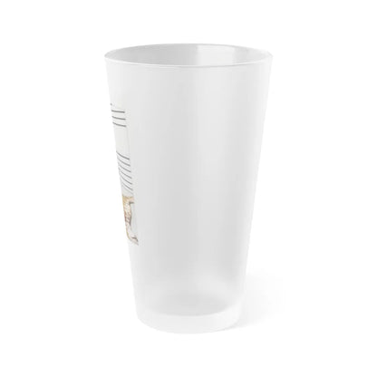 Victoria Vetri #76 - Nude (Vintage Female Icon) Frosted Pint Glass 16oz-Go Mug Yourself