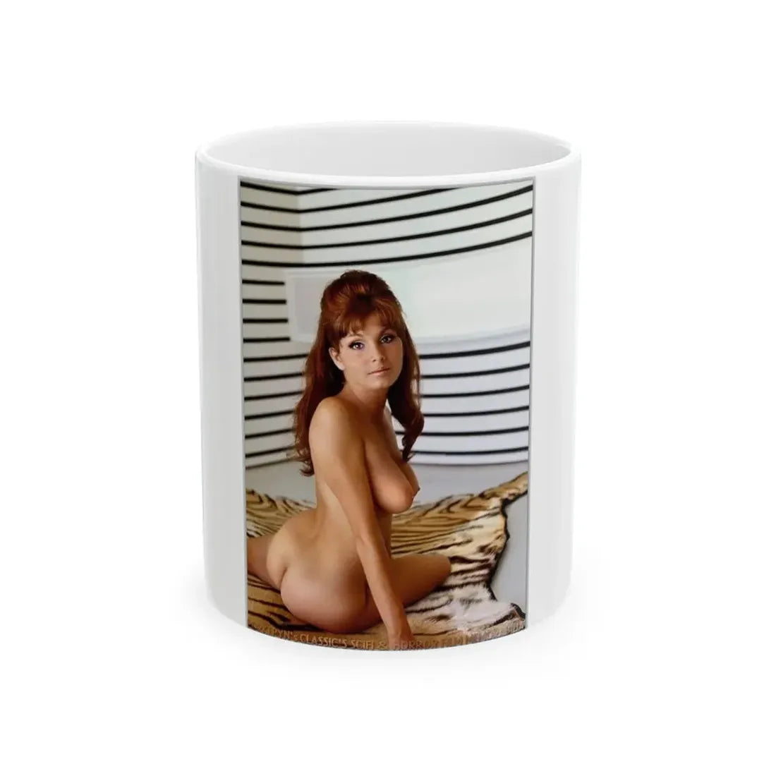 Victoria Vetri #76 - Nude (Vintage Female Icon) White Coffee Mug 11oz - Go Mug Yourself