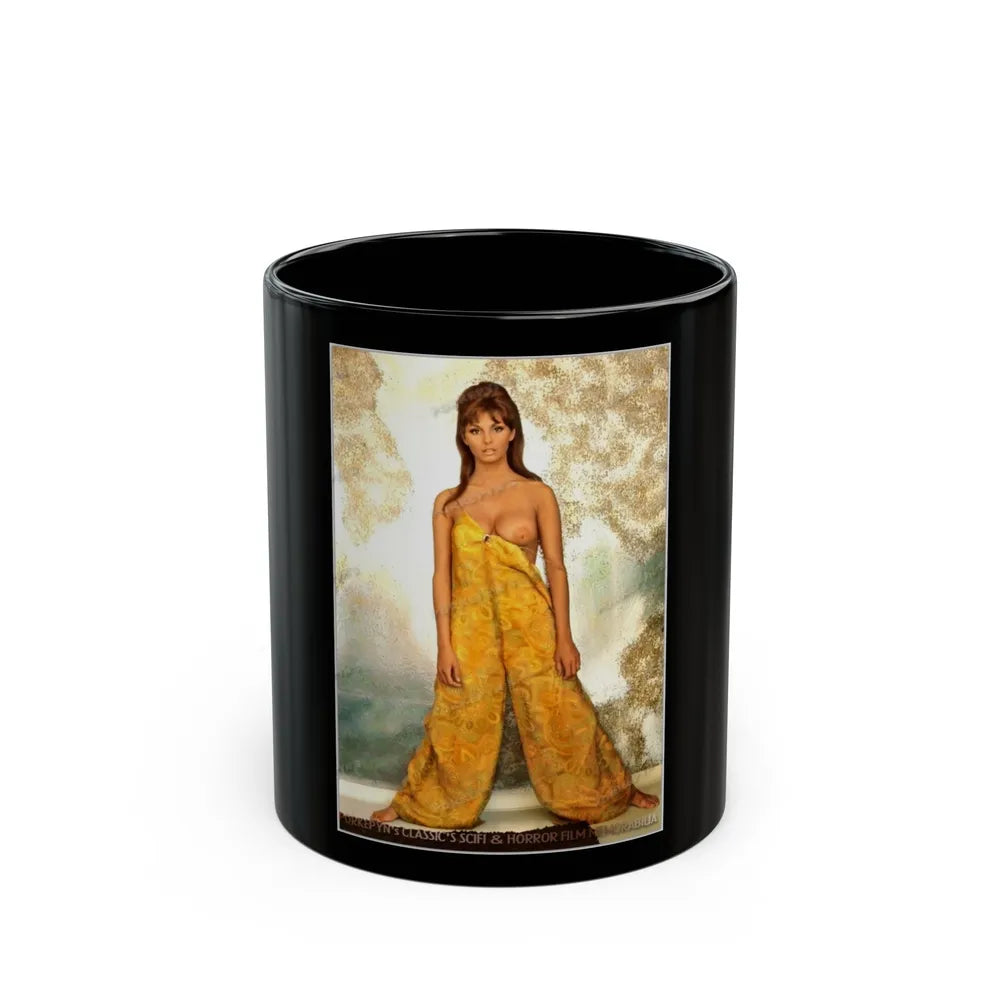 Victoria Vetri #77 (Vintage Female Icon) Black Coffee Mug-11oz-Go Mug Yourself