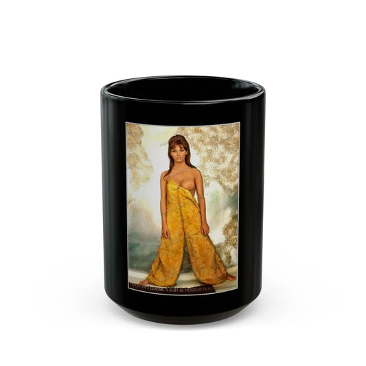 Victoria Vetri #77 (Vintage Female Icon) Black Coffee Mug-15oz-Go Mug Yourself