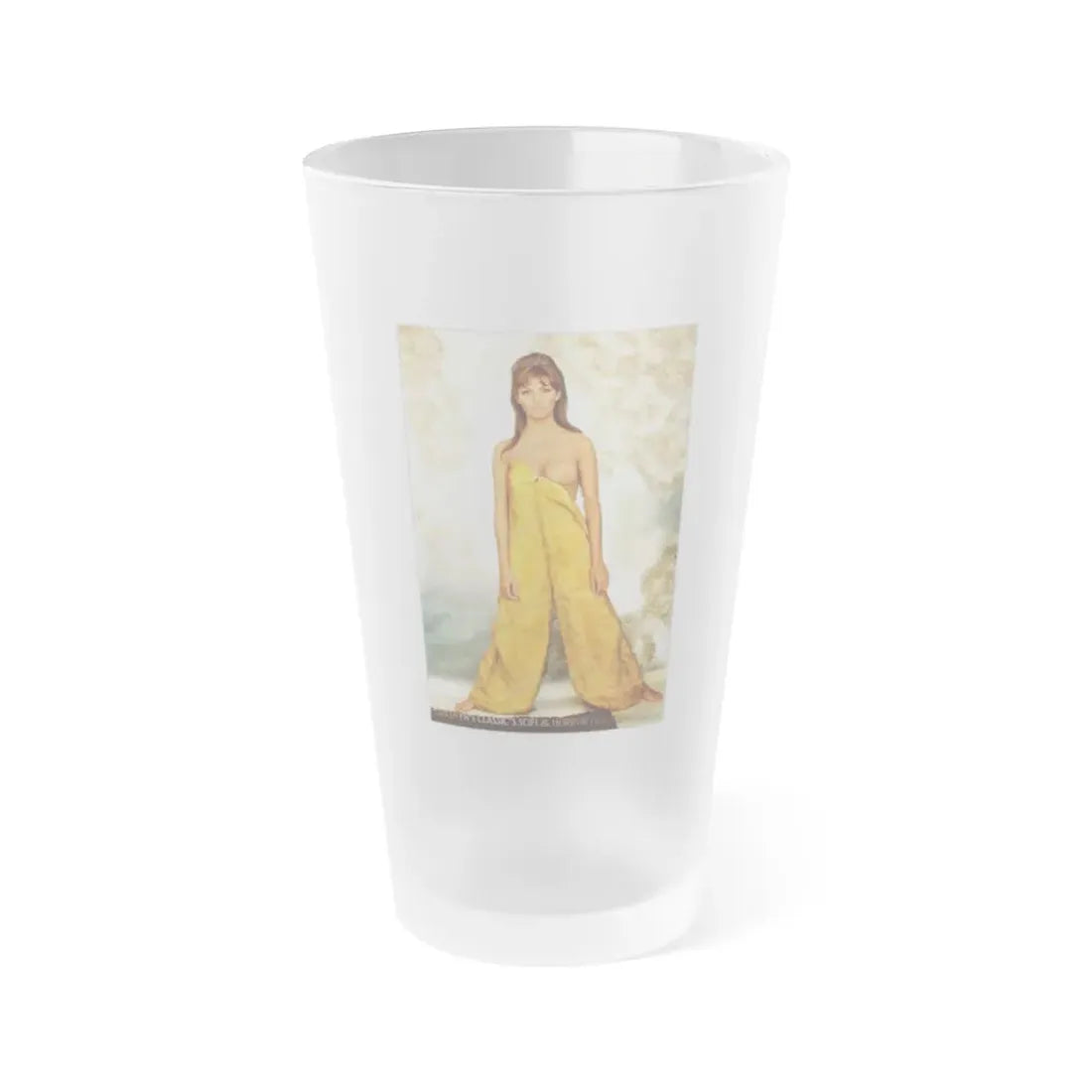 Victoria Vetri #77 (Vintage Female Icon) Frosted Pint Glass 16oz 16oz Frosted - Go Mug Yourself
