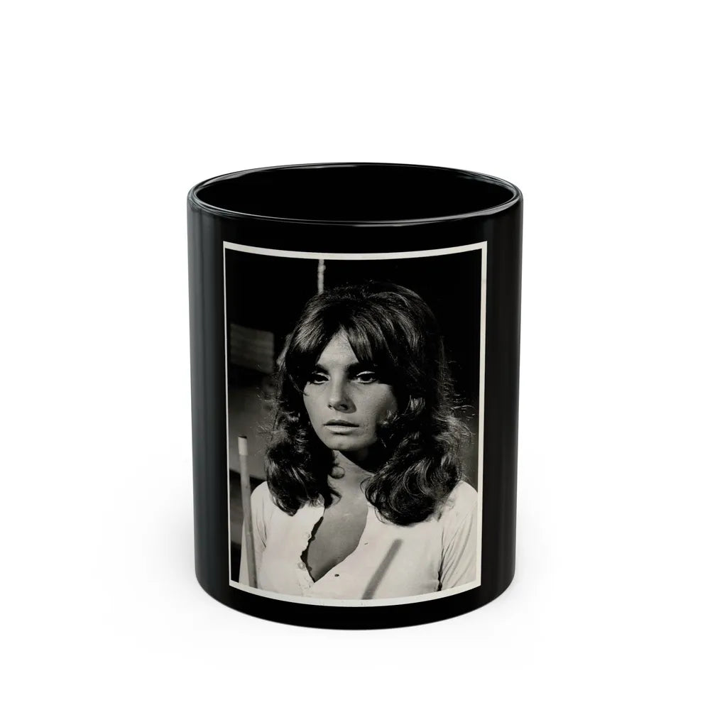 Victoria Vetri #78 (Vintage Female Icon) Black Coffee Mug-11oz-Go Mug Yourself