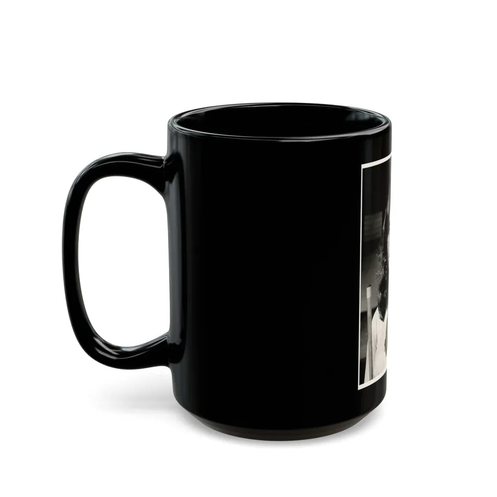 Victoria Vetri #78 (Vintage Female Icon) Black Coffee Mug-Go Mug Yourself
