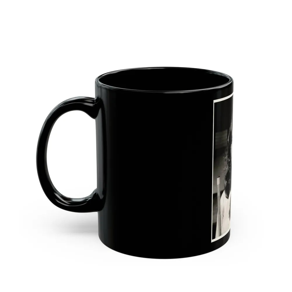 Victoria Vetri #78 (Vintage Female Icon) Black Coffee Mug-Go Mug Yourself