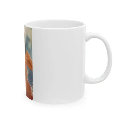 Victoria Vetri #83 - Topless (Vintage Female Icon) White Coffee Mug - Go Mug Yourself