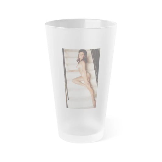 Victoria Vetri #88 - Topless (Vintage Female Icon) Frosted Pint Glass 16oz-16oz-Frosted-Go Mug Yourself