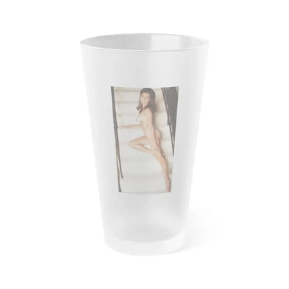 Victoria Vetri #88 - Topless (Vintage Female Icon) Frosted Pint Glass 16oz 16oz Frosted - Go Mug Yourself