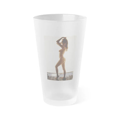 Victoria Vetri #93 - Nude (Vintage Female Icon) Frosted Pint Glass 16oz-16oz-Frosted-Go Mug Yourself