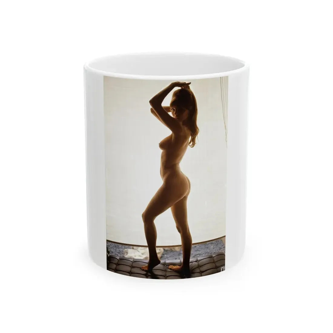 Victoria Vetri #93 - Nude (Vintage Female Icon) White Coffee Mug 11oz - Go Mug Yourself