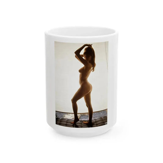 Victoria Vetri #93 - Nude (Vintage Female Icon) White Coffee Mug 15oz - Go Mug Yourself