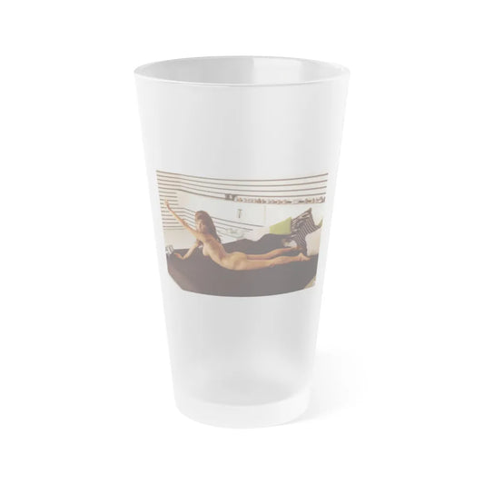 Victoria Vetri #97 - Nude (Vintage Female Icon) Frosted Pint Glass 16oz-16oz-Frosted-Go Mug Yourself