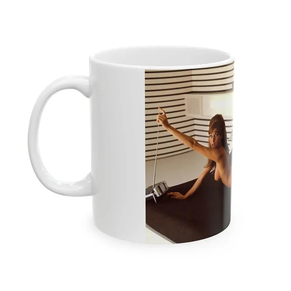Victoria Vetri #97 - Nude (Vintage Female Icon) White Coffee Mug - Go Mug Yourself