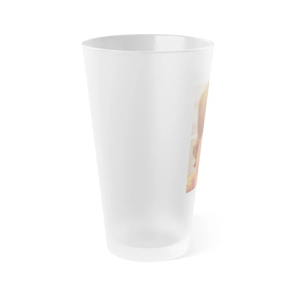 Victoria Vetri #99 - Topless2 (Vintage Female Icon) Frosted Pint Glass 16oz-Go Mug Yourself