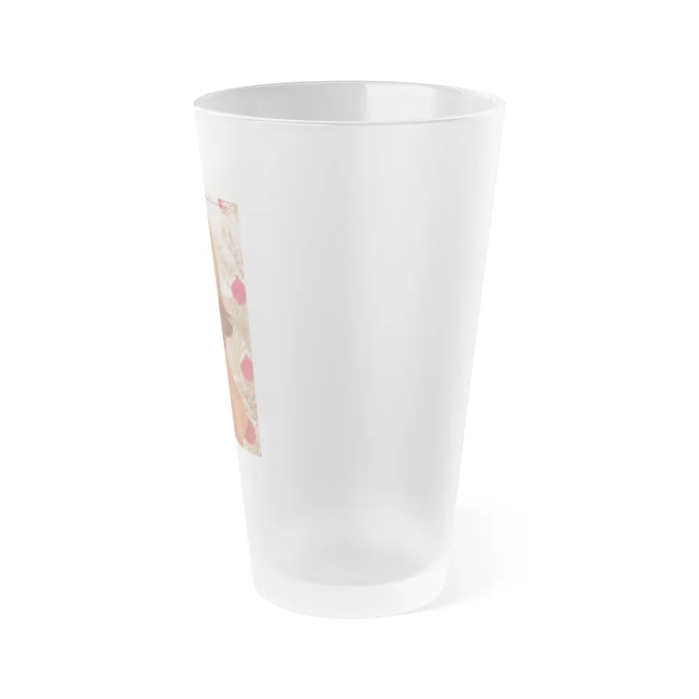 Victoria Vetri #99 - Topless2 (Vintage Female Icon) Frosted Pint Glass 16oz-Go Mug Yourself