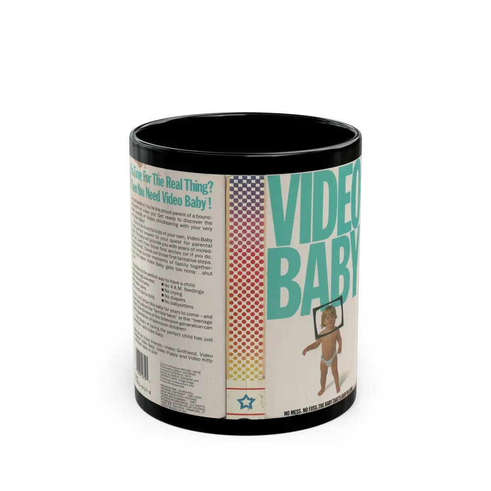 VIDEO BABY (VHS COVER) - Black Coffee Mug-11oz-Go Mug Yourself