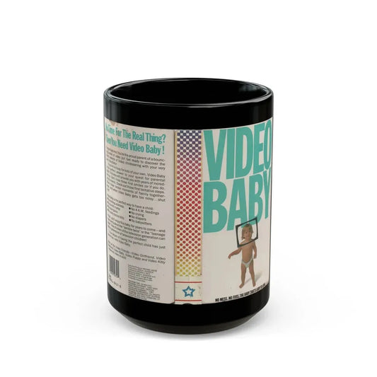 VIDEO BABY (VHS COVER) - Black Coffee Mug 15oz - Go Mug Yourself