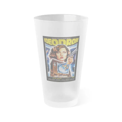 VIDEODROME (FRENCH) 1983 Movie Poster - Frosted Pint Glass 16oz Default Title - Go Mug Yourself