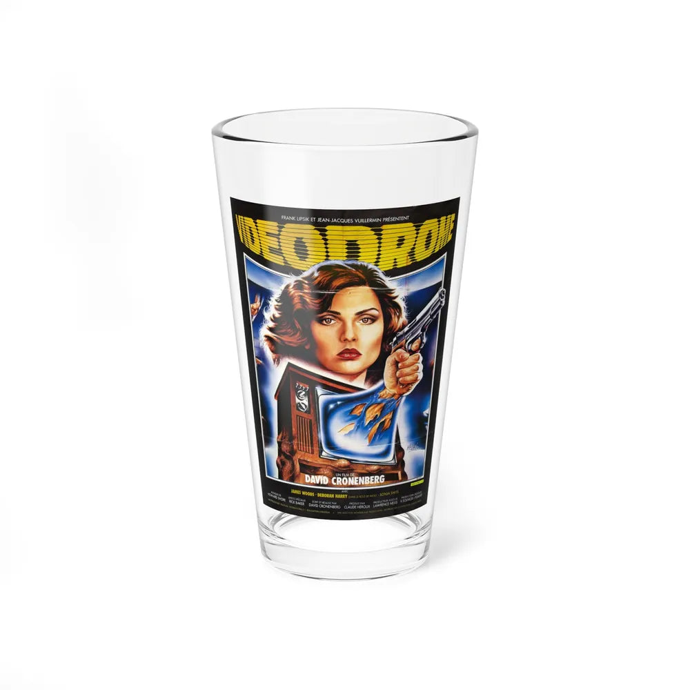 VIDEODROME (FRENCH) 1983 Movie Poster - Pint Glass 16oz-16oz-Go Mug Yourself