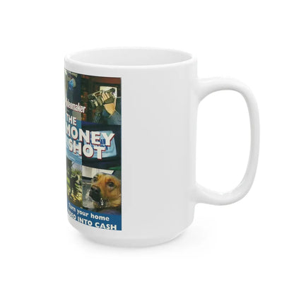 VIDEOMAKER PRESENTS THE MONEY SHOT HOW TO SELL YOUR HOME VIDEO FOR BIG BUCKS (VHS COVER) - White Coffee Mug-Go Mug Yourself