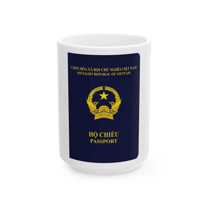 Vietnam Passport - White Coffee Mug 15oz - Go Mug Yourself