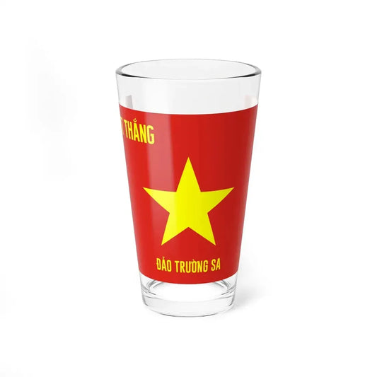 Vietnam Peoples Navy flag Spratly Island (Vietnam) Pint Glass 16oz 16oz - Go Mug Yourself
