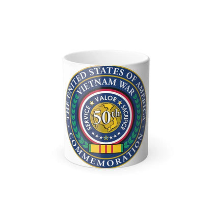 Vietnam War Commemoration 50th Anniversary - Color Changing Mug 11oz-11oz-Go Mug Yourself