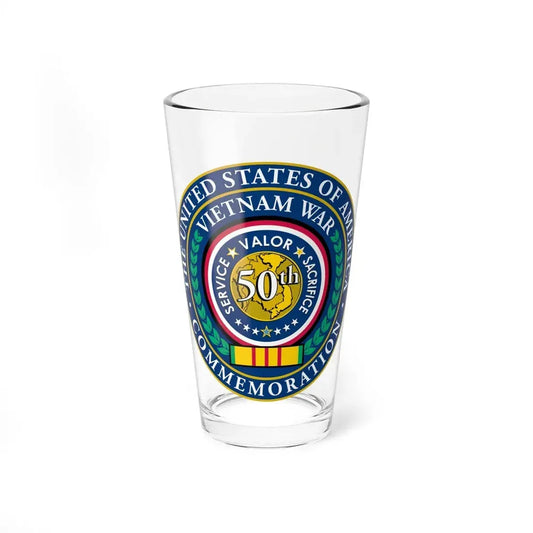 Vietnam War Commemoration 50th Anniversary - Pint Glass 16oz 16oz - Go Mug Yourself