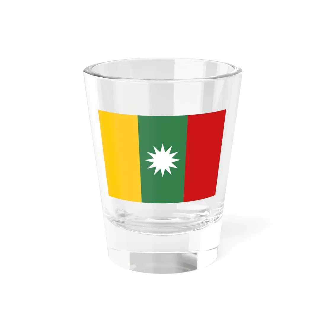 Vietnamese Flag Proposal by Nguyen Thanh Tri  Tristan Nguyen 1973 (Vietnam) Shot Glass 1.5oz 1.5oz - Go Mug Yourself