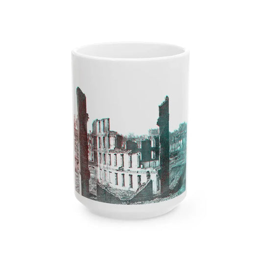 View From The Petersburg Railroad Depot, Richmond, Va., During The Civil War (U.S. Civil War) White Coffee Mug 15oz - Go Mug Yourself