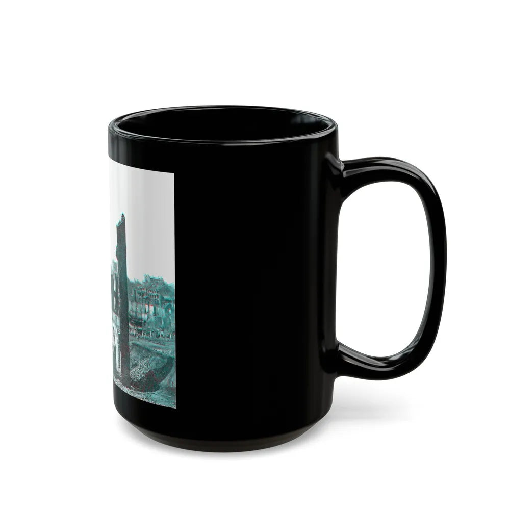 View From The Petersburg Railroad Depot, Richmond, Va., During The Civil War (U.S. Civil War) Black Coffee Mug-Go Mug Yourself