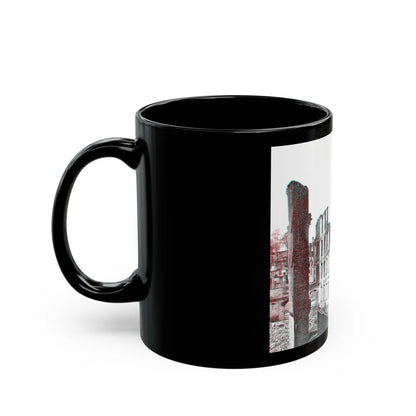 View From The Petersburg Railroad Depot, Richmond, Va., During The Civil War (U.S. Civil War) Black Coffee Mug-Go Mug Yourself