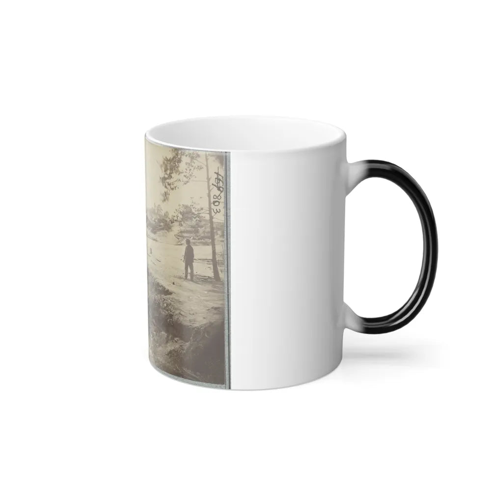 View of Bombproof Tents Occupied by U.S. Colored Troops in Front of Petersburg, Va., August 7, 1864 (U.S. Civil War) Color Changing Coffee Mug 11oz-Go Mug Yourself