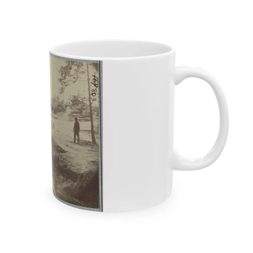 View Of Bombproof Tents Occupied By U.S. Colored Troops In Front Of Petersburg, Va., August 7, 1864 (U.S. Civil War) White Coffee Mug-Go Mug Yourself