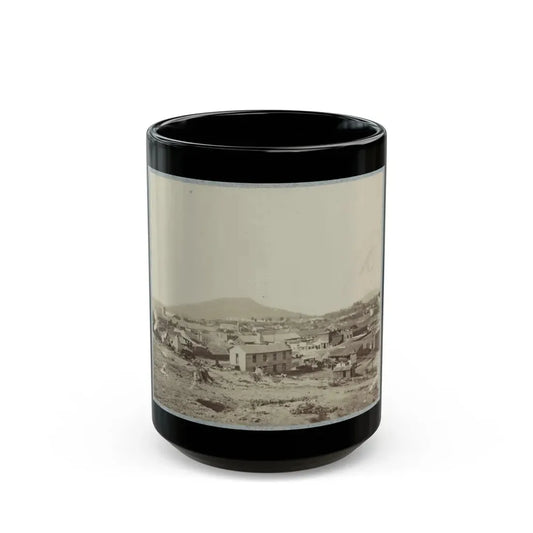 View Of Chattanooga With Lookout Mountain In The Distance(2) (U.S. Civil War) Black Coffee Mug 15oz - Go Mug Yourself