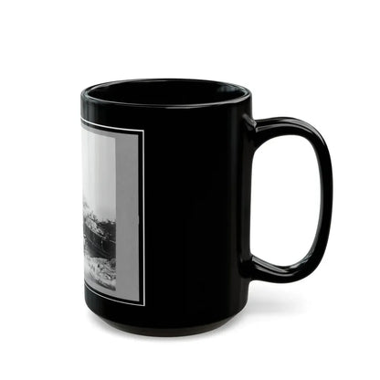 View Of City Point, Virginia, Showing Barges, Transports, Etc. (U.S. Civil War) Black Coffee Mug - Go Mug Yourself