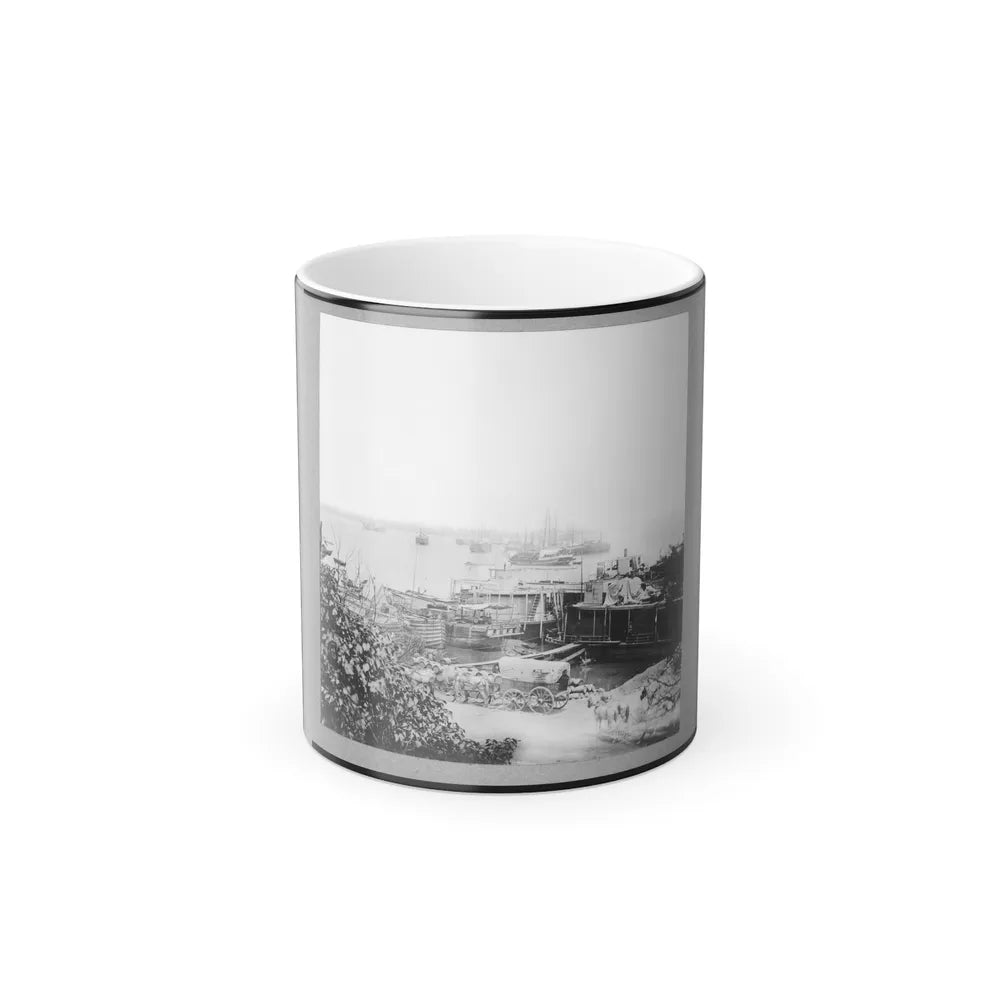 View of City Point, Virginia, Showing Barges, Transports, Etc. (U.S. Civil War) Color Changing Coffee Mug 11oz-11oz-Go Mug Yourself