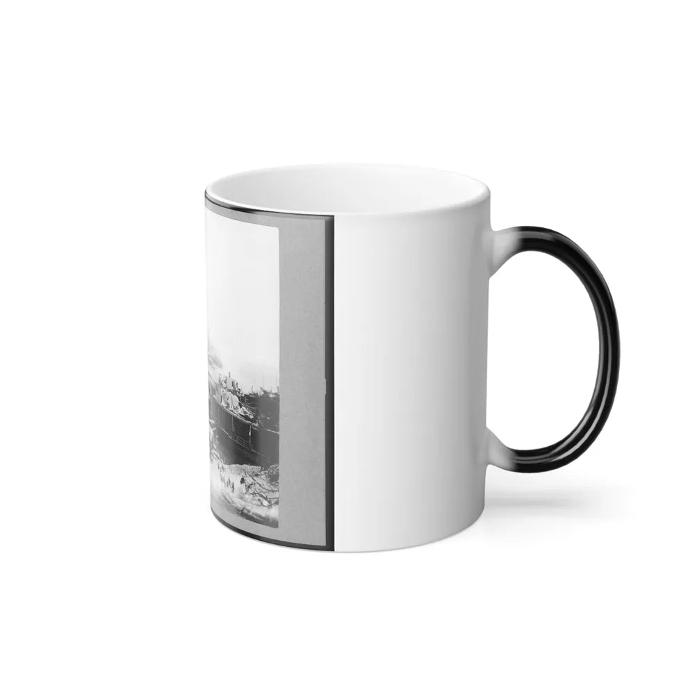 View of City Point, Virginia, Showing Barges, Transports, Etc. (U.S. Civil War) Color Changing Coffee Mug 11oz-Go Mug Yourself